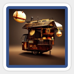 Steampunk Tokyo Ramen Cart Sticker